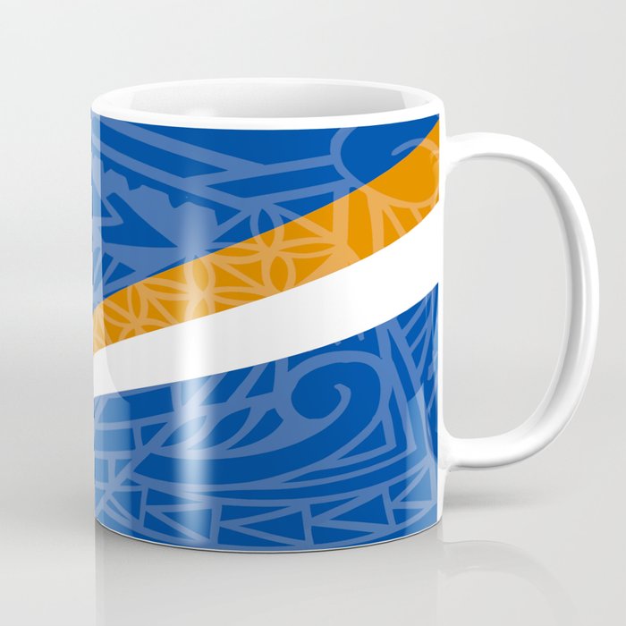 Marshall Islands Flag Island Style Coffee Mug