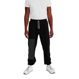 Dark Grey Solid Color Pairs Pantone Tap Shoe 19-4004 TCX Shades of Black Hues Sweatpants