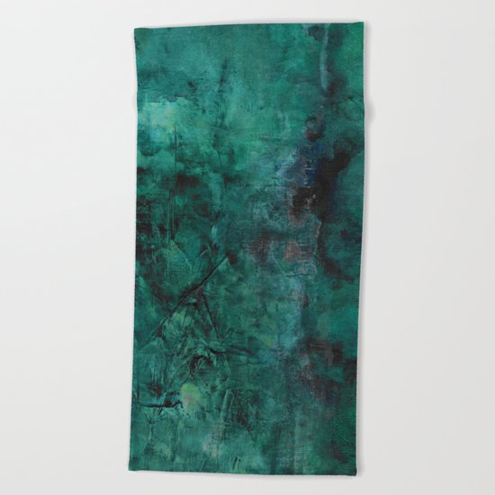 Deep Green Beach Towel
