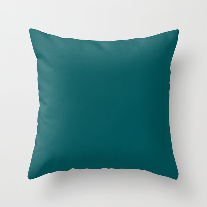 Classic Deep Turquoise Throw Pillow
