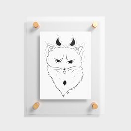 Demon Cat Floating Acrylic Print