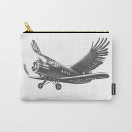 Airplane with eagle wings Carry-All Pouch