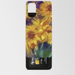 Sunflowers Blooming Under a Starry Sky Android Card Case