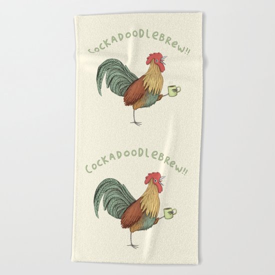Cockadoodlebrew!! Beach Towel