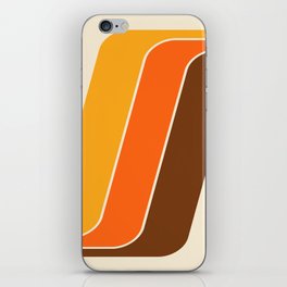 Retro Geometric Abstract Gradated Stripe Design 521 iPhone Skin