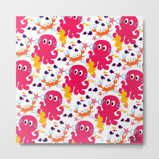 Sea Creatures Metal Print