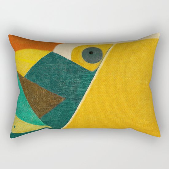 Crazy Seagull Fisher Rectangular Pillow