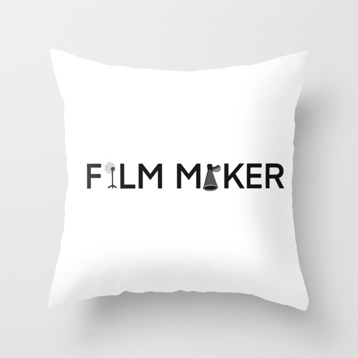 Film Maker Throw Pillow