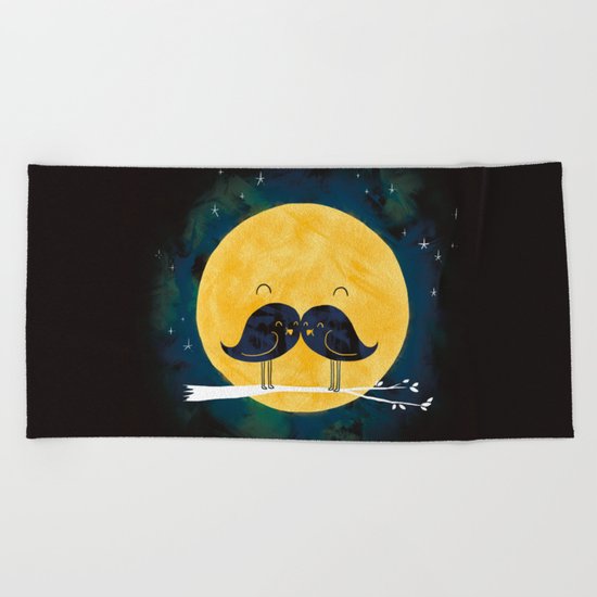 Moonstache Beach Towel