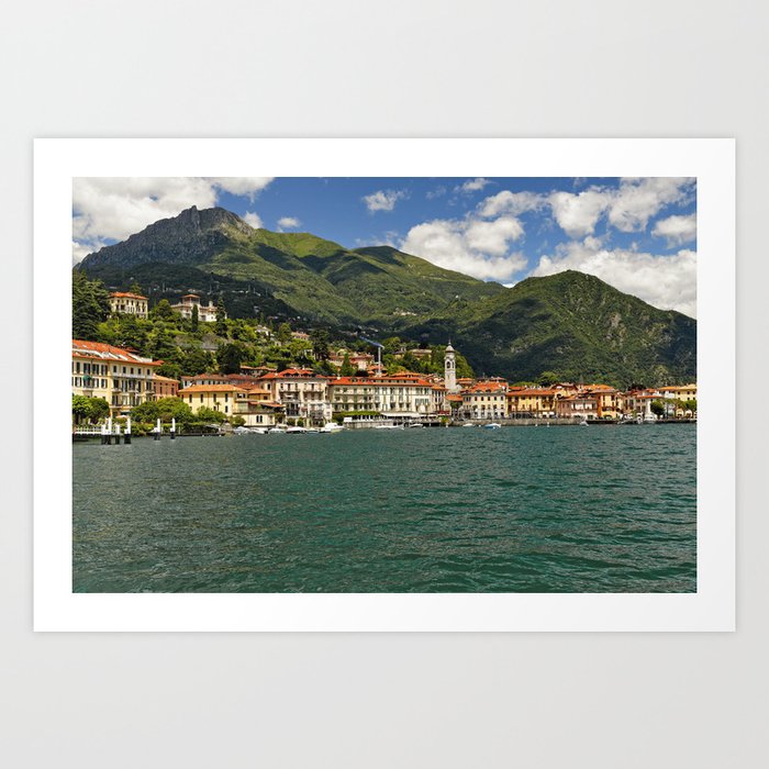 Lakeside View of Bellagio  on Lake Como Art Print