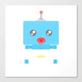 Control Me BooBeep the Blue Baby Robot ! Canvas Print