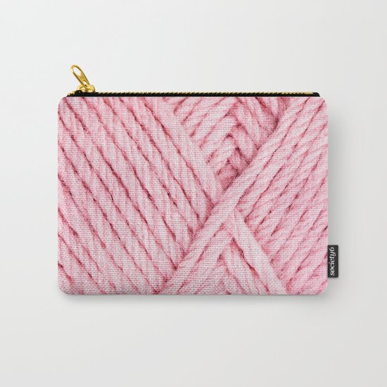 Pink Yarn Carry-All Pouch