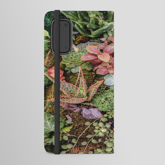 Succulents, Moss, Cactus Android Wallet Case