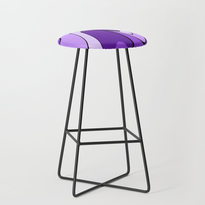 Hypnotic hippie purple Bar Stool