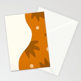 Patterned simple color shape 2 Stationery Card