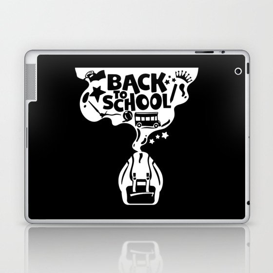 Back To School Cool Illustration Children Laptop & iPad Skin