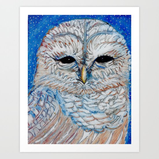 Owl Art Print