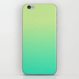 OMBRE TROPICAL GREEN COLOR iPhone Skin
