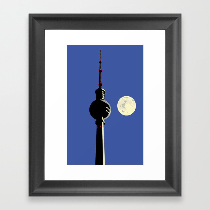Berlin Moon Framed Art Print