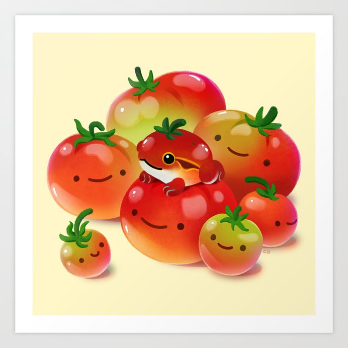 Tomato frog Art Print