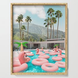 Flamingo Pool Party Serving Tray