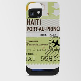 Haiti Port-au-Prince vintage Travel ticket iPhone Card Case