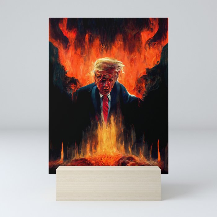 Trump In The Underworld Mini Art Print