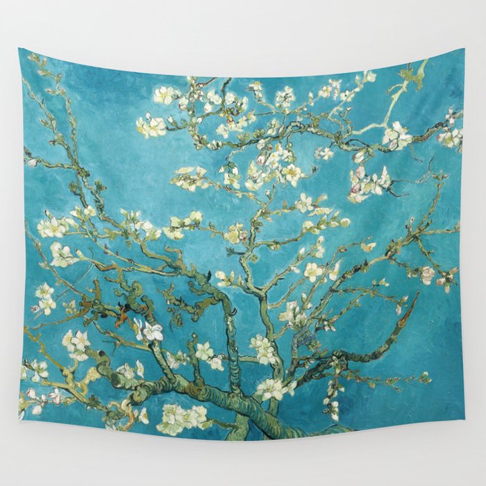 Almond Blossoms by Vincent van Gogh Wall Tapestry