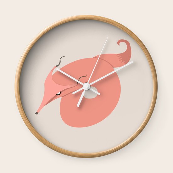 The Fox Wall Clock