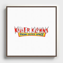 Killer Klowns From Outer Space Framed Canvas