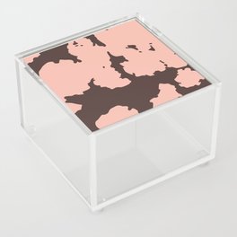 70s Howdy Cowhide in Pink and Brown Acrylic Box