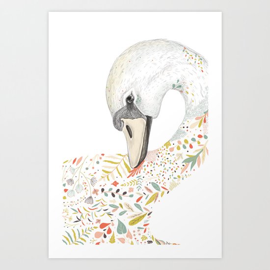 Swan Art Print