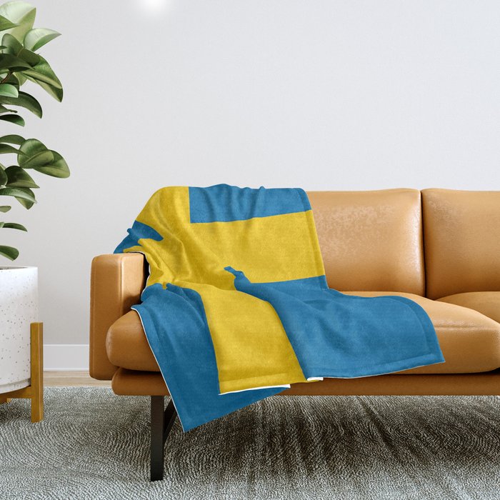 Flag of Sweden - Swedish Flag Throw Blanket