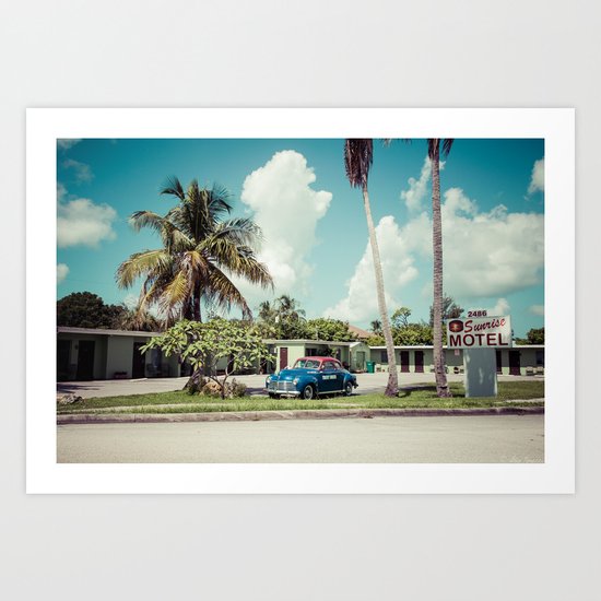 Vintage Motel Art Print