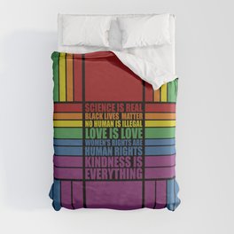 Science is real... Inspirational Fashion Duvet Cover