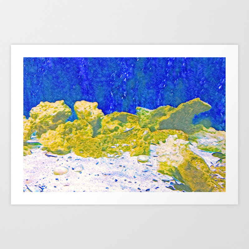 Coral Rocks Underwater Art Print By Paververisgroup Society6