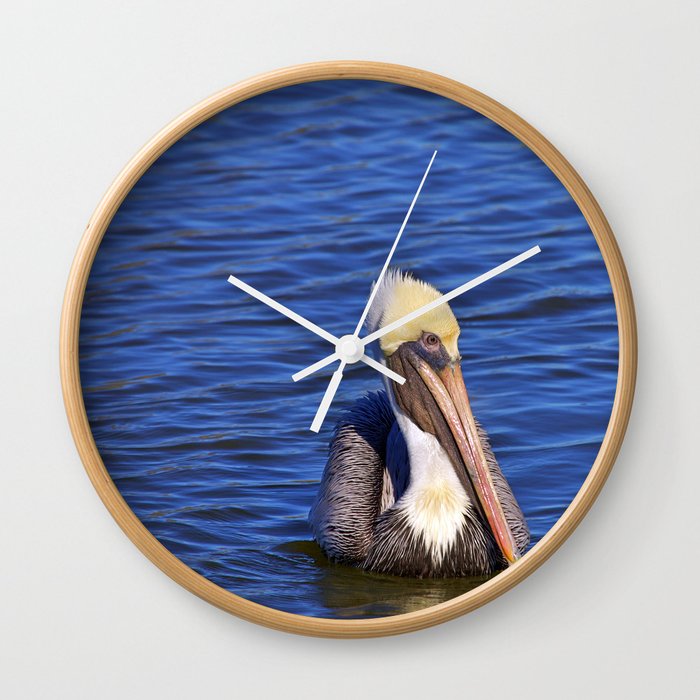 The Posing Pelican Wall Clock