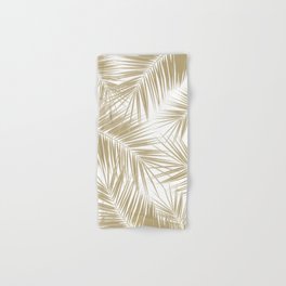 Palm Leaves - Gold Cali Vibes #6 #tropical #decor #art #society6 Hand & Bath Towel