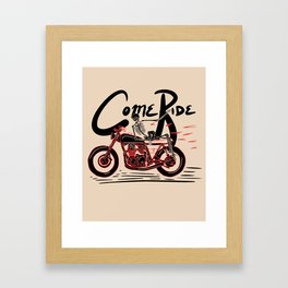 Come Ride 02 Framed Art Print