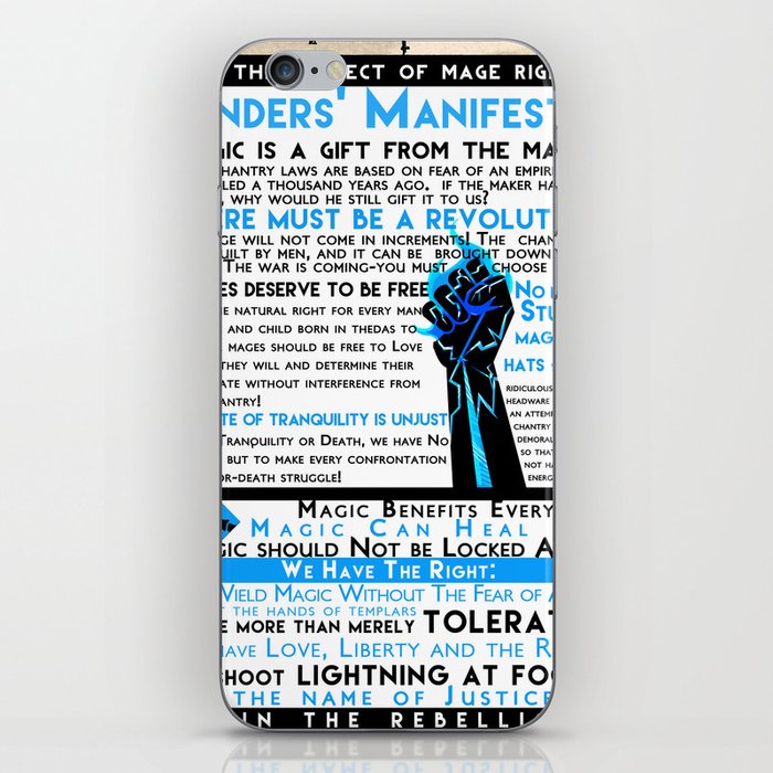 Dragon Age- Ander's Manifesto iPhone Skin