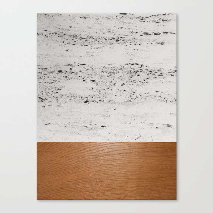 Wood and Concrete #1 #minimal #decor #art #society6 Canvas Print