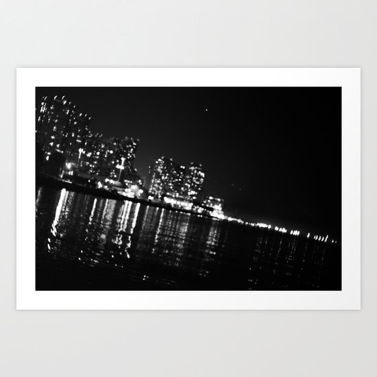 City Lights Art Print