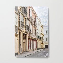 Cadiz Metal Print | Spain, Spanish, Vintage, Town, Architecture, Traditionell, Cadiz, Style, House, Landscape 