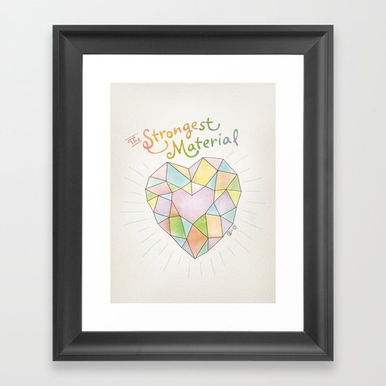 The Strongest Material Framed Art Print