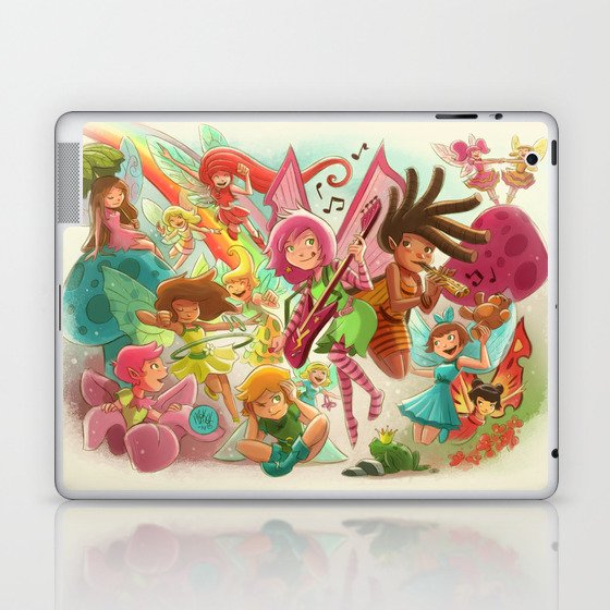 Goblins Drool, Fairies Rule! - Team Fairy Laptop & iPad Skin