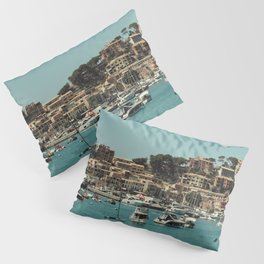 Spain Photography - Boats Floating Off The Spanish Shore Pillow Sham