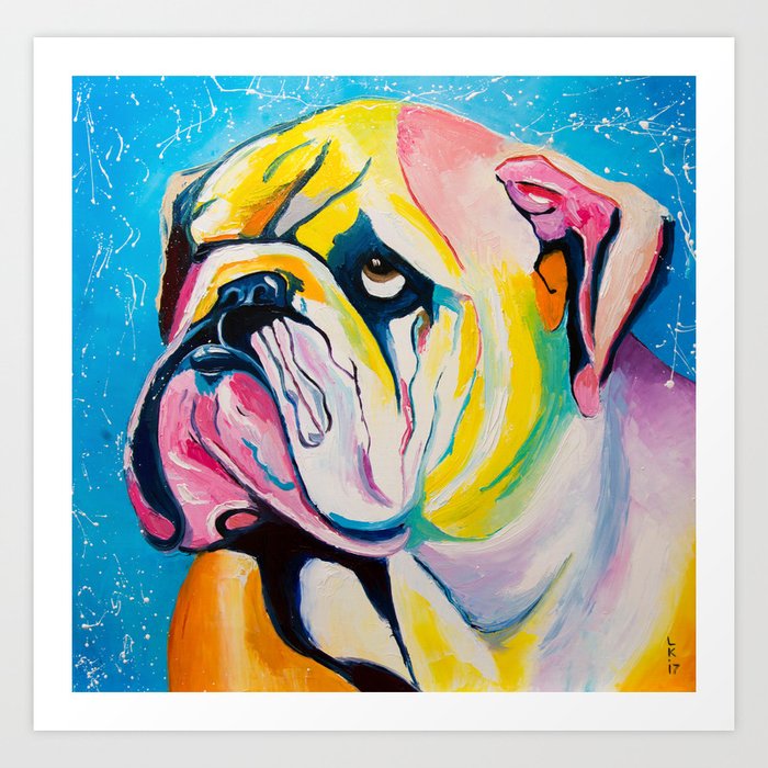 Hey, Bulldog! Art Print