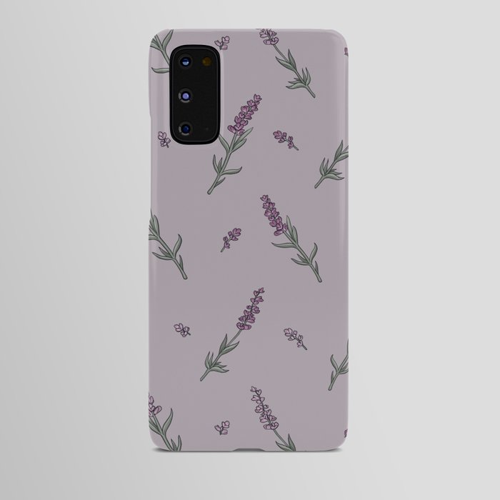 Light Lavender Floral Print Android Case