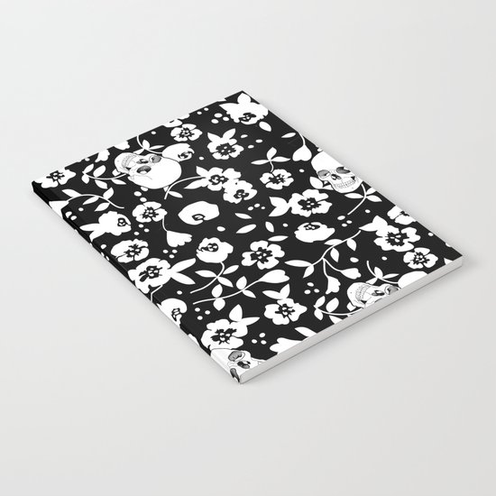Skull Flowers Notebook