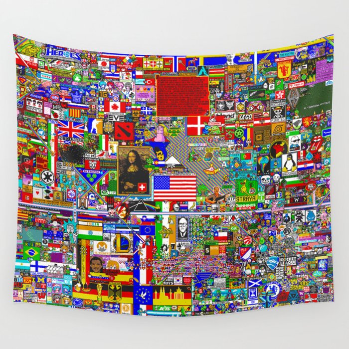 Reddit r place Event Final Screenshot Image 13k Resolution Wall